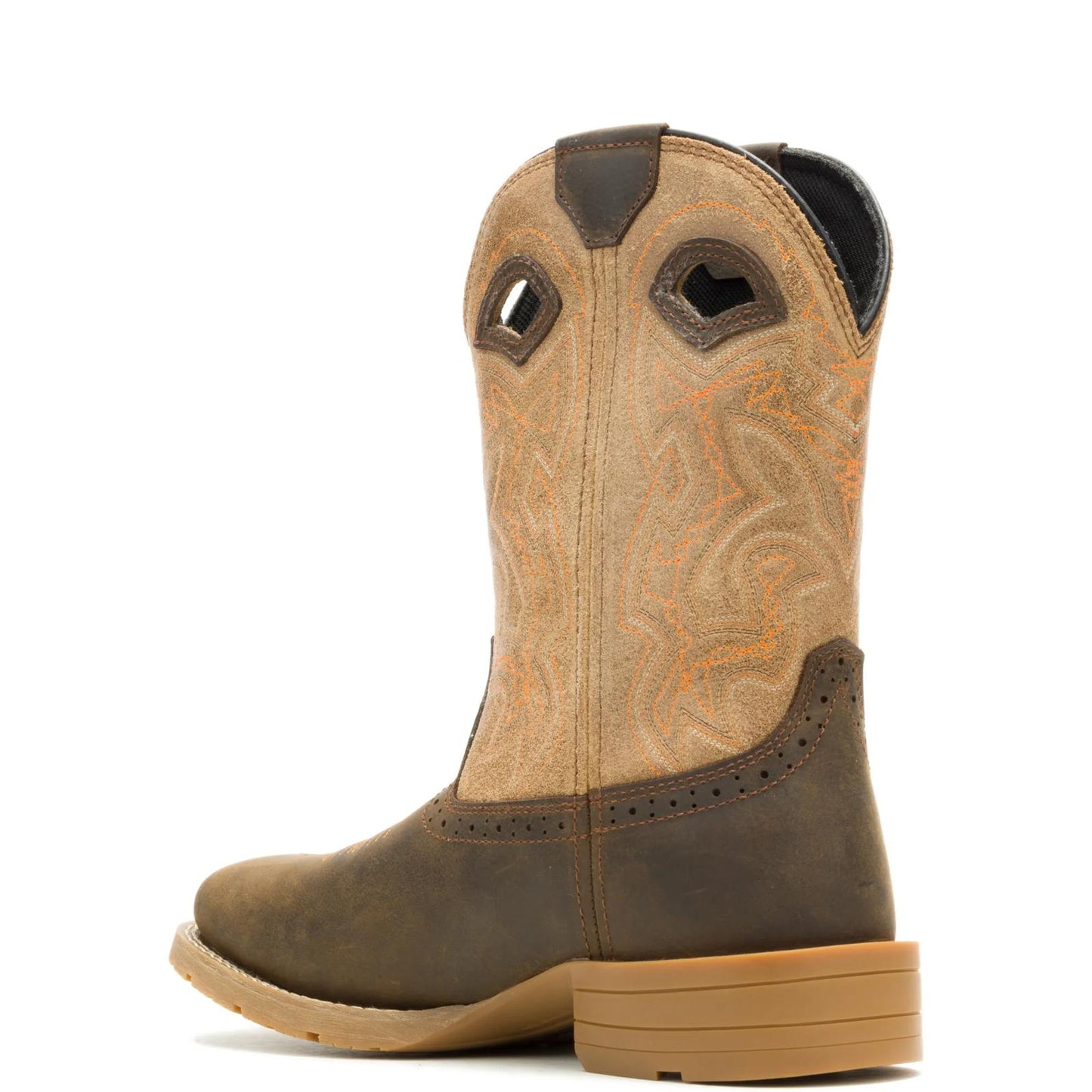 Men's Wheatland Pull-On Steel-Toe Work Wellington - Brown - W261051