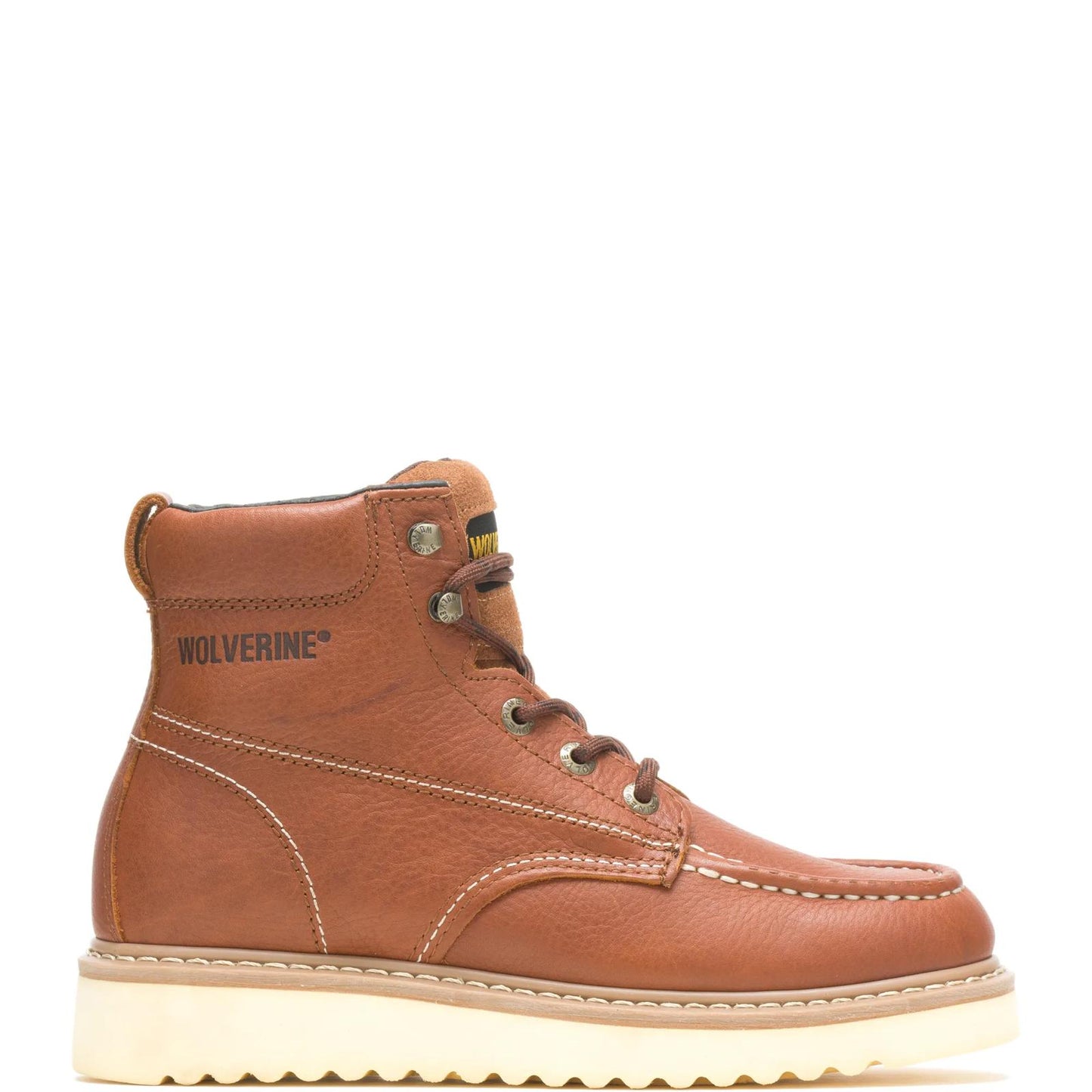 Men's Moc-Toe Steel-Toe EH 6" Work Boot - Brown - W08289