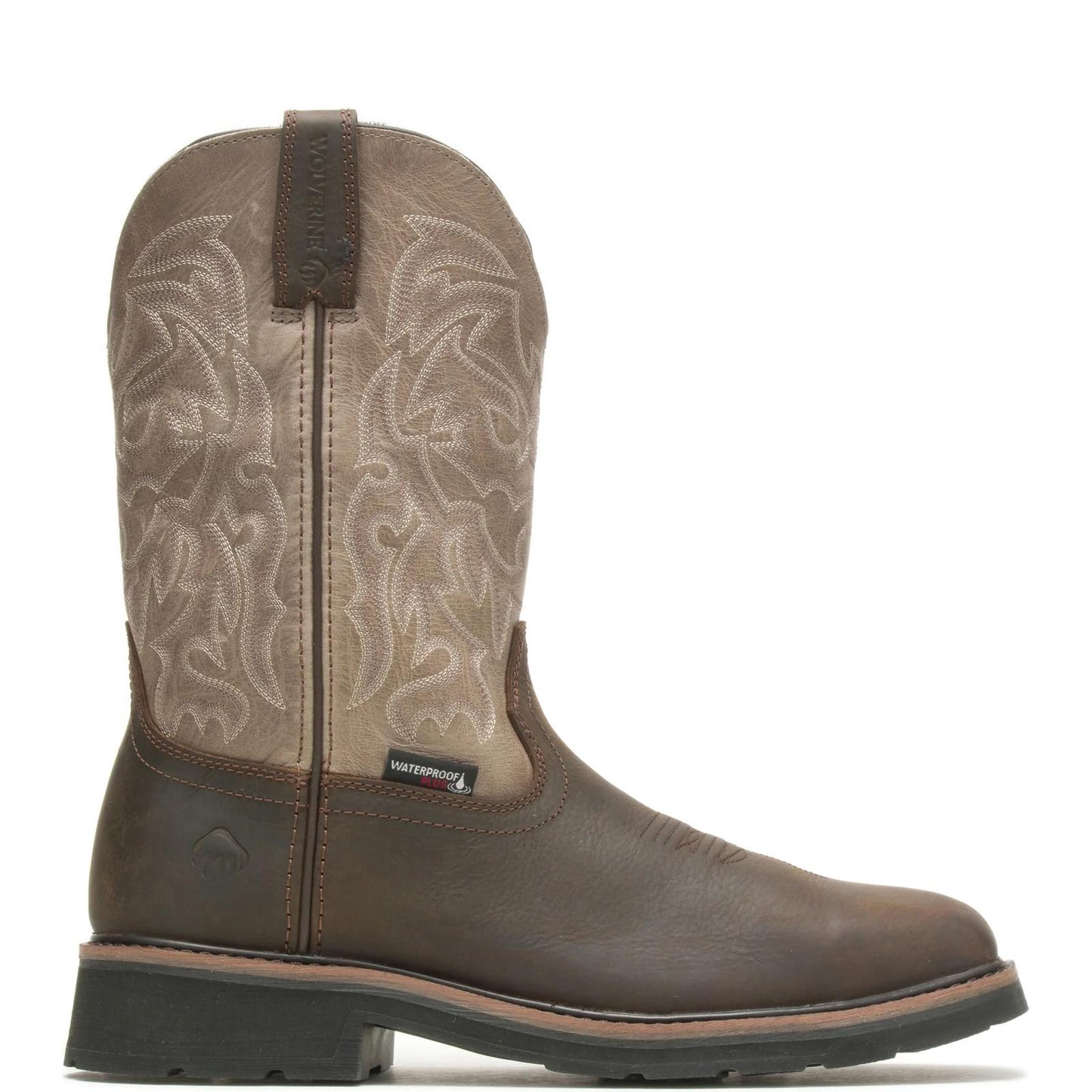 Men's Rancher Waterproof Steel-Toe Work Wellington - Brown - W221030