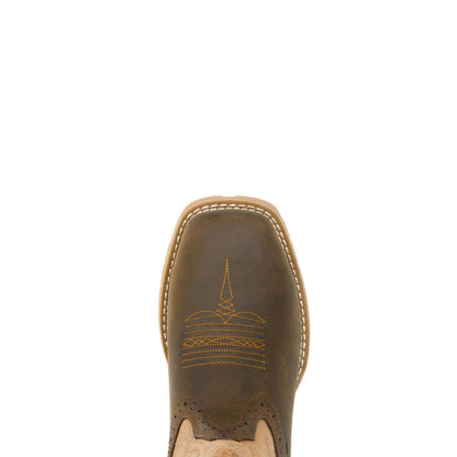 Men's Wheatland Pull-On Steel-Toe Work Wellington - Brown - W261051