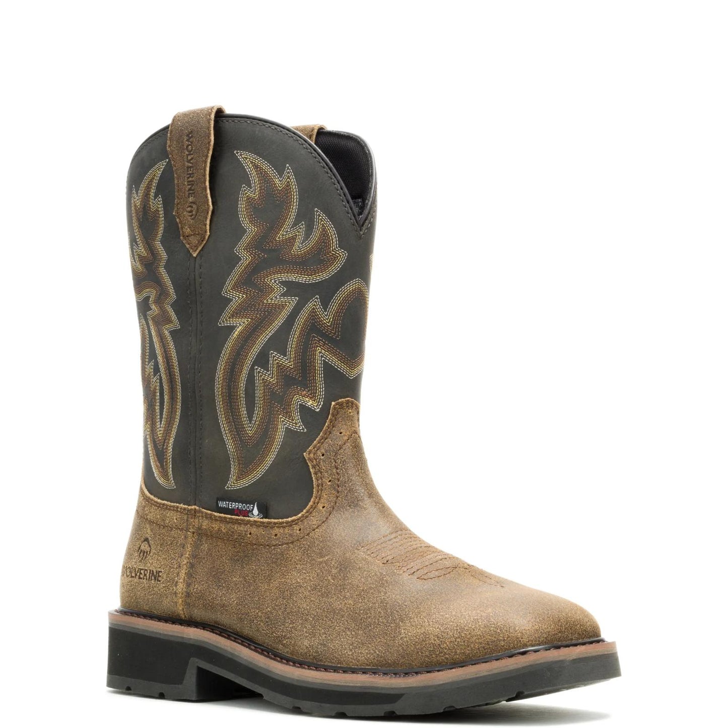 Men's Rancher Pull-On Steel-Toe Work Wellington - Black - W251141