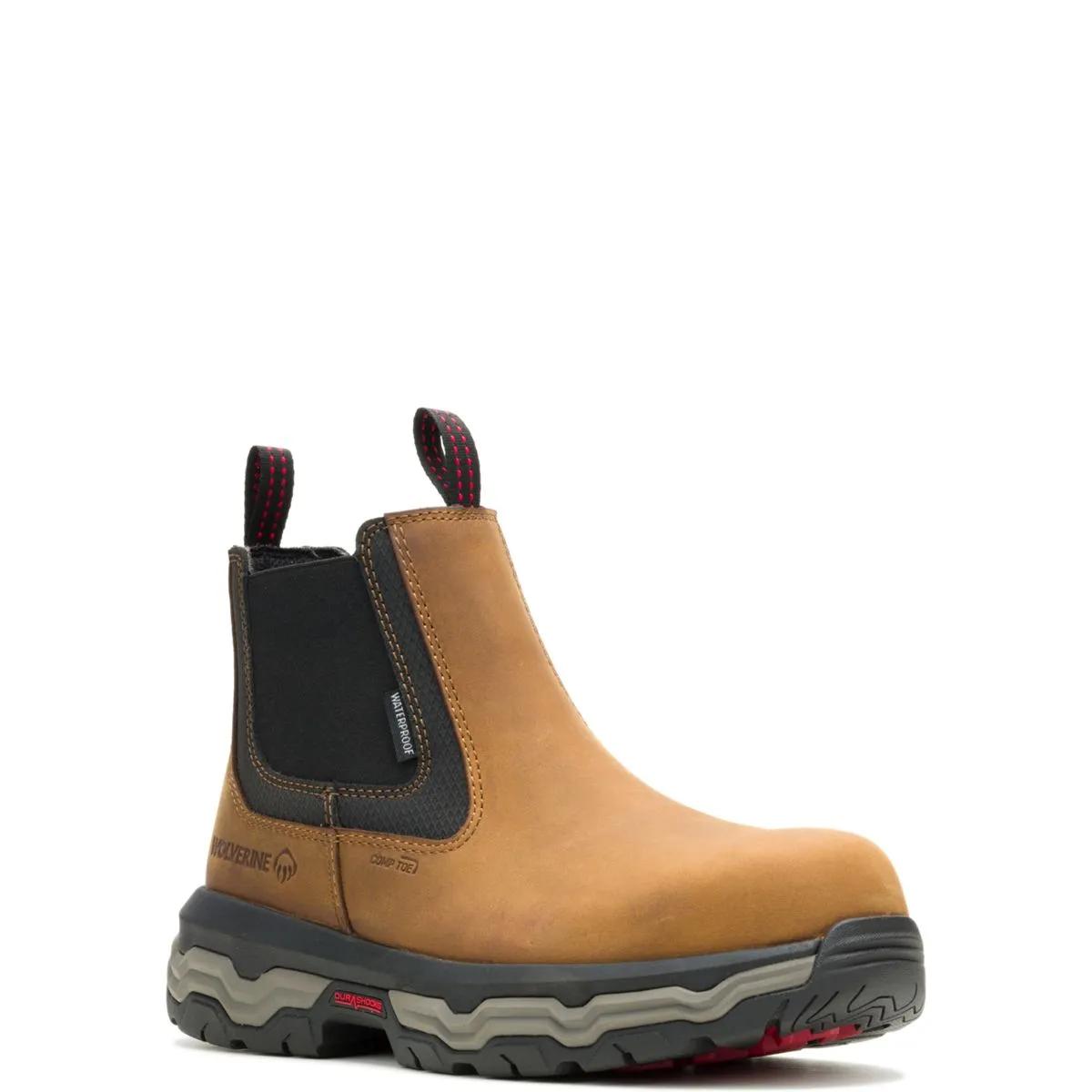 Men's Alpha ft Wolverine Infinity System CarbonMax® Slip-On Work Romeo - Brown - W251136