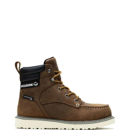 Women's Trade Wedge 6" Moc-Toe Steel-Toe Work Boot - Brown - W231106