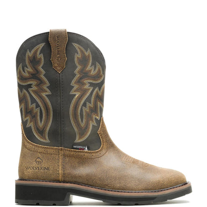 Men's Rancher Pull-On Steel-Toe Work Wellington - Black - W251141