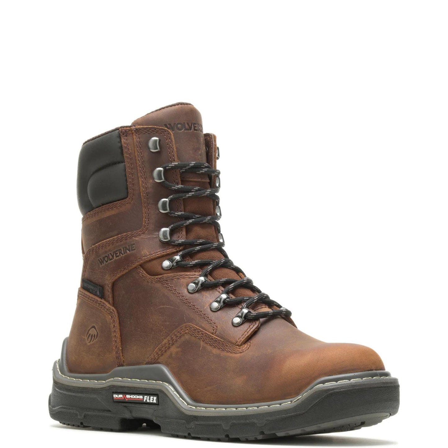 Men's Raider DuraShocks® Waterproof 8" Work Boot - Brown - W05680