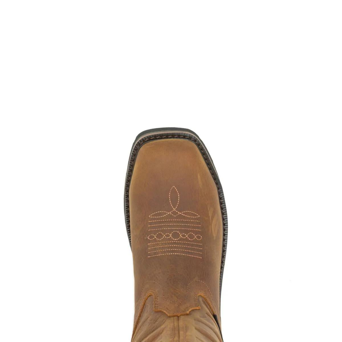 Men's Rancher Flag LX Steel-Toe Wellington Work Boot - Brown - W241184