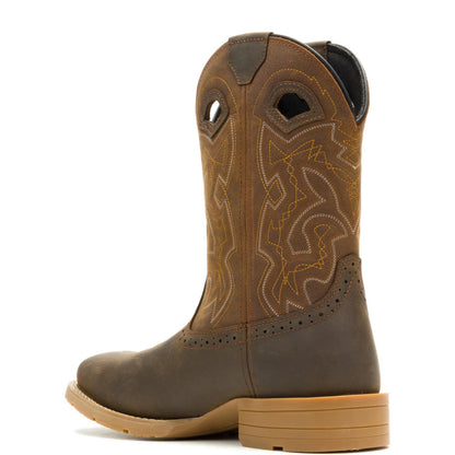 Men's Wheatland Pull-On Steel-Toe Work Wellington - Brown - W261050