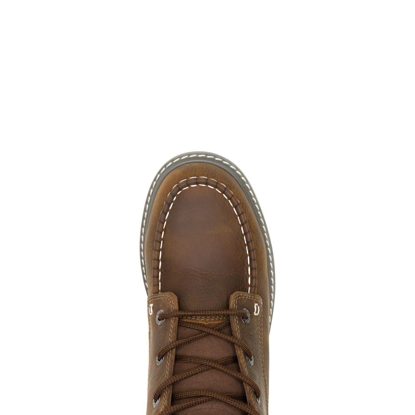 Men's Trade Wedge 8" Moc-Toe Steel-Toe Work Boot - Brown - W251055