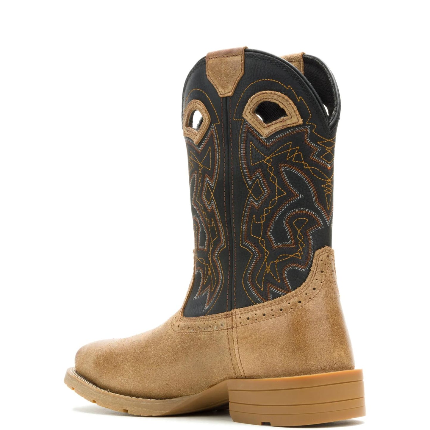 Men's Wheatland Pull-On Steel-Toe Work Wellington - Black - W261052