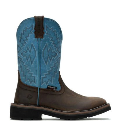Women's Rancher Arrow Steel-Toe Wellington Work Boot - Blue - W241053
