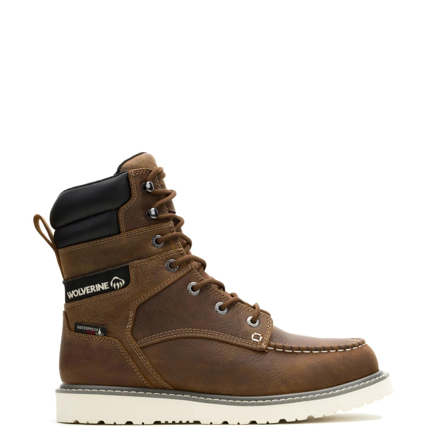 Men's Trade Wedge 8" Moc-Toe Steel-Toe Work Boot - Brown - W251055