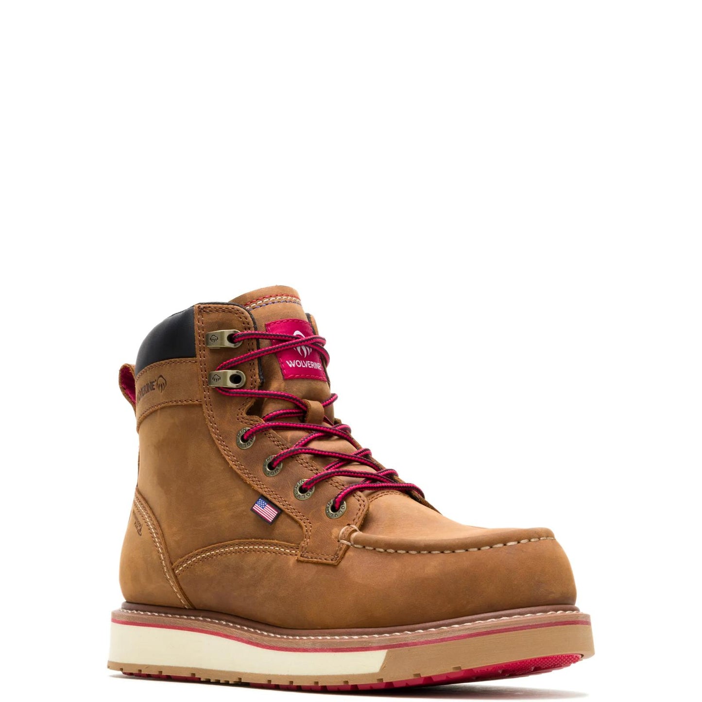 Men's USA-Built Loader ft DuraShocks® 6" Work Boot - Brown - W260098