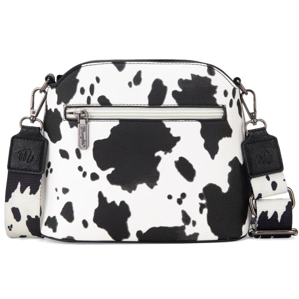 Wrangler Cow Print Crossbody Bag - Black - WG133-213