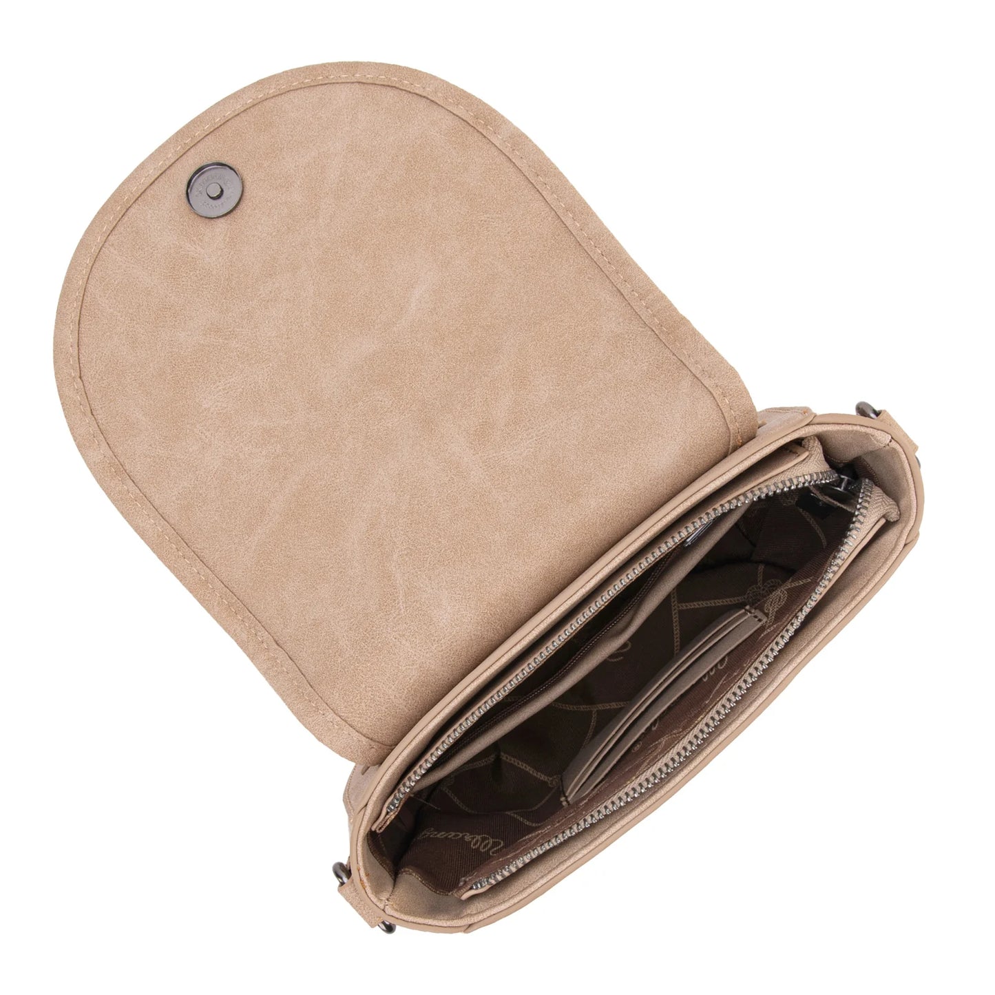 Wrangler Sherpa Saddle Bag Crossbody - Khaki